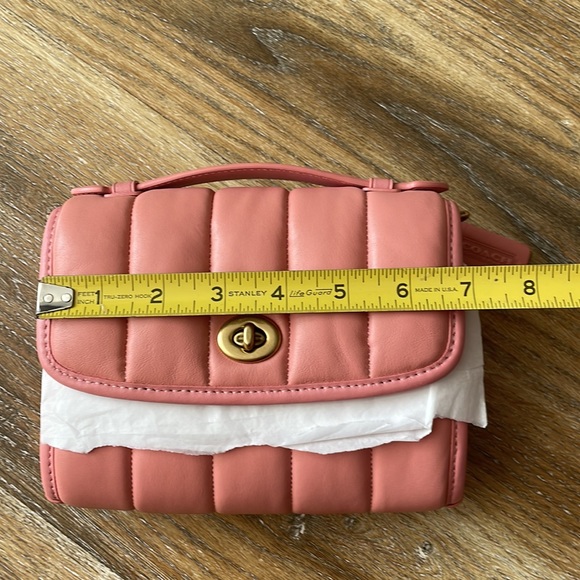 Coach Kip Turnlock Crossbody With Quilting in Candy Pink - Picture 4 of 14